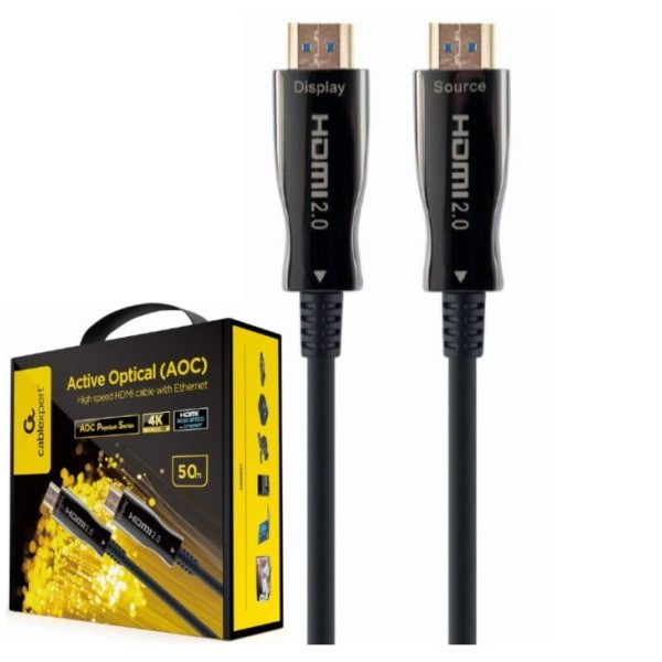 GEMBIRD CCBP-HDMI-AOC-50M-02 Gembird Active Optical (AOC) High speed HDMI cable with Ethernet Premium 50m