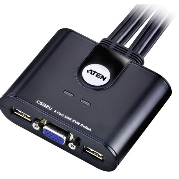 GEMBIRD CS22U-AT ATEN 2-Port USB KVM Switch sa kablovima
