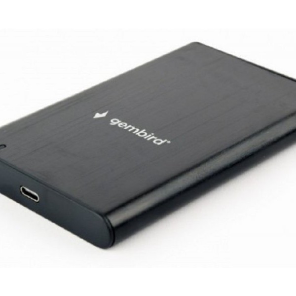 GEMBIRD EE2-U3S-6 USB 3.1 Externo kuciste za 2.5'' SATA hard diskove, Type-C, bruseni aluminium,crno
