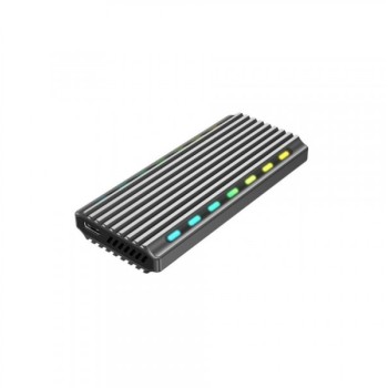 GEMBIRD EE2280-U3C-03 Kuciste za M.2 SSD memoriju NVMe USB3.1 aluminijumsko sa osvetljenjem