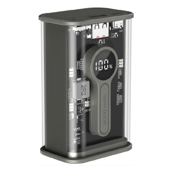 GEMBIRD GEMBIRD PB09-TQC3-01 power bank 9000 mAh, crni