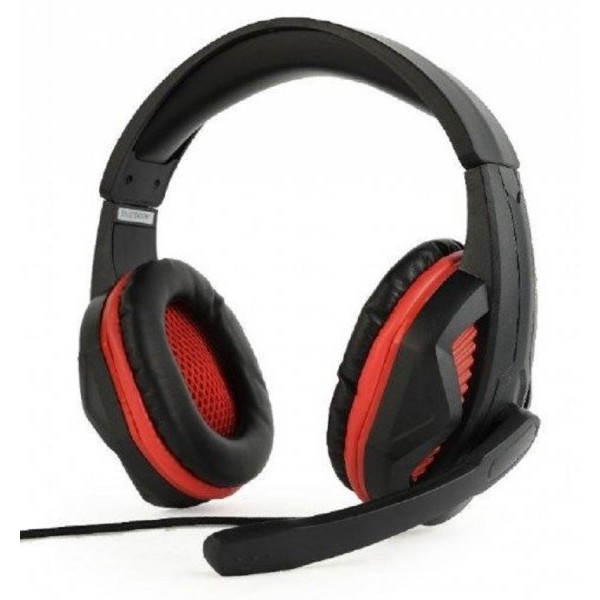 GEMBIRD GHS-03 Stereo gejmerske slušalice sa mikrofonom+volume kontrolom matte black, 2x3.5mm