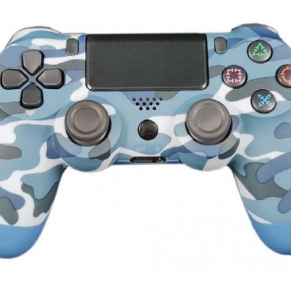 GEMBIRD JPD-Wireless-Thrillershock PC/PS4 CAMO BLUE  Bezicni gamepad sa dvostrukom vibracijom