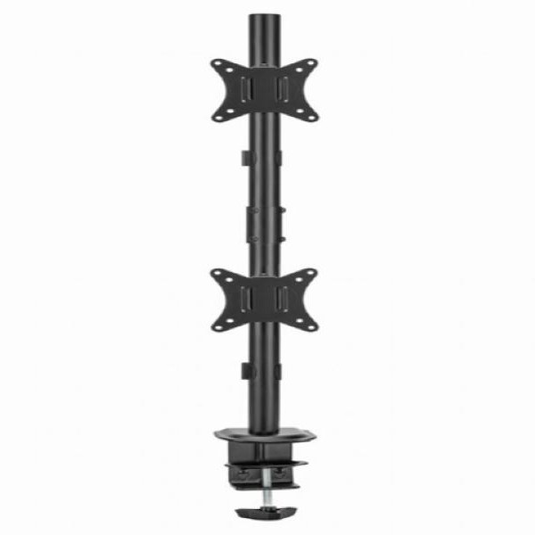 GEMBIRD MA D2 02 Podesivi vertikalni stoni drzac za dva monitora, tilt, 17 32 max.2x9kg