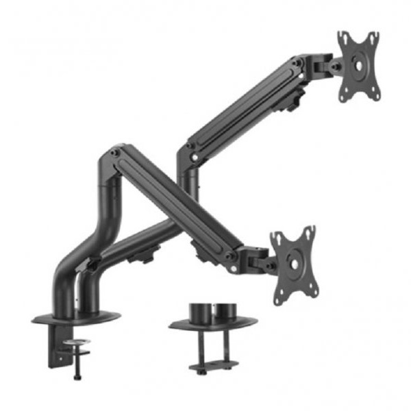 GEMBIRD MA-DA2-02 Gembird Podesivi dupli stoni drzac za monitor, tilt,17-27 max.2x8kg (alt.MA-DA2-01) (44280)