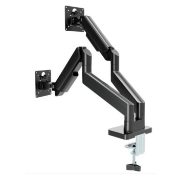 GEMBIRD MA-DA2-06 Gembird Podesivi dupli stoni drzac za monitor, tilt, 17-32 max.10kg Black