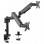 GEMBIRD MA-DA2P-01 Gembird Podesivi dupli stoni drzac za monitor, tilt,17-32 max.2x9kg (44281)