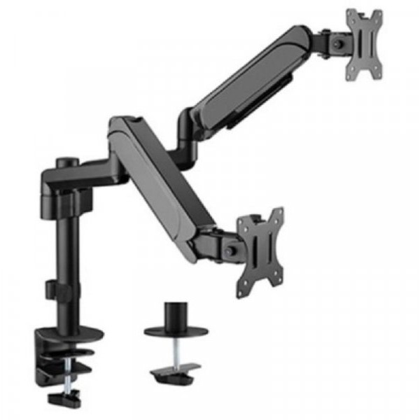 GEMBIRD MA-DA2P-01 Gembird Podesivi dupli stoni drzac za monitor, tilt,17-32 max.2x9kg (44281)