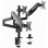 GEMBIRD MA-DA3-01 Podesivi stoni drzac za monitor sa tri ruke, tilt, 17-27 max.7kg