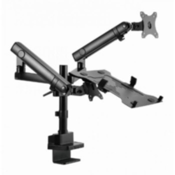 GEMBIRD MA DA3 02 Podesivi stoni drzac za monitor tilt, 17 32 max.2x8kg +nosac za laptop,full motion