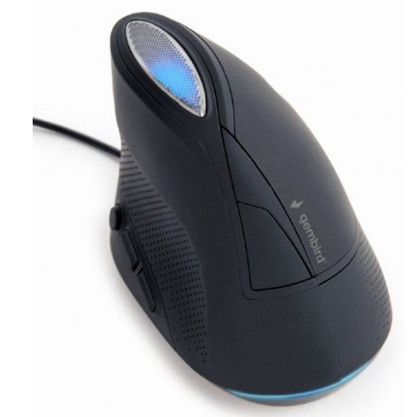 GEMBIRD MUS-ERGO-03 Gembird Ergonomic Opticki mis 3600Dpi 6-button black 105mm USB