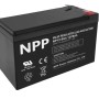 NPP NP12V-9Ah, AGM BATTERY, C20=9AH, T1, 151x65x94x100, 2,5KG, BLACK