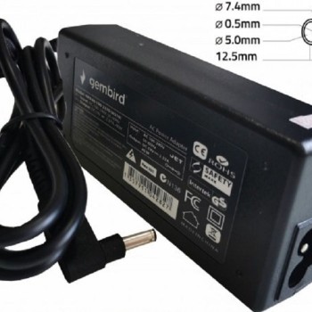 GEMBIRD NPA65-195-3340 (DE03) punjač za laptop 65W-19.5V-3.34A, 7.4x5.0mm black PIN (925 Alt=DE10) 38955