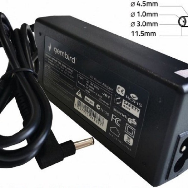 GEMBIRD NPA90-195-4620 (HP14) punjač za laptop 90W-19.5V-4.62A, 4.5x3.0mm blue PIN (1147) 38962
