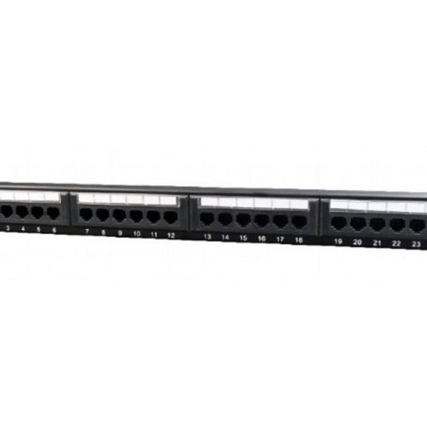 GEMBIRD (NPP-C524CM-001) 24 porta patch panel sa zadnjim upravljanjem kablovima Cat5e