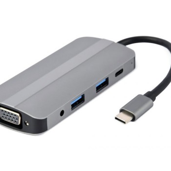GEMBIRD Tip-C 8-u1 multiport USB hub (A-CM-COMBO8-02)