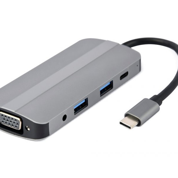 GEMBIRD Tip-C 8-u1 multiport USB hub (A-CM-COMBO8-02)