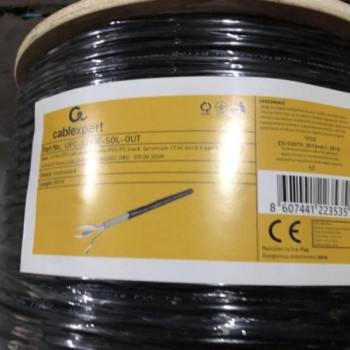 GEMBIRD UPC-5290E-SOL-OUT UTP cat.5E outdoor, solid 24AWG, 0.51mm premium CCA kotur pun presek 305m