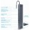 GEMBIRD USB-C 9u1 Hub, USB + HDMI + VGA + PD + card reader + LAN + audio (A-CM-COMBO9-01)