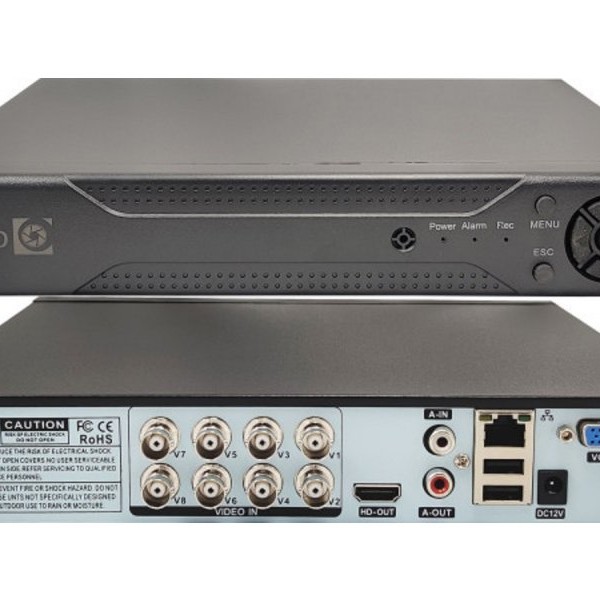 GEMBIRD (XVR-1108RS-N GMB) digitalni video snimač 8 kanala