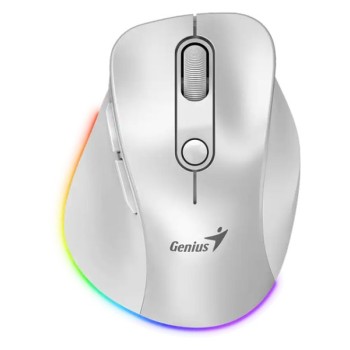 GENIUS Ergo 9000S Pro Pearl White USB Bežični beli miš