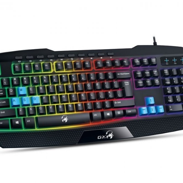 GENIUS K215 Scorpion Gaming USB US crna tastatura