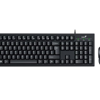 GENIUS KM-100SE USB US crna tastatura+ USB crni miš