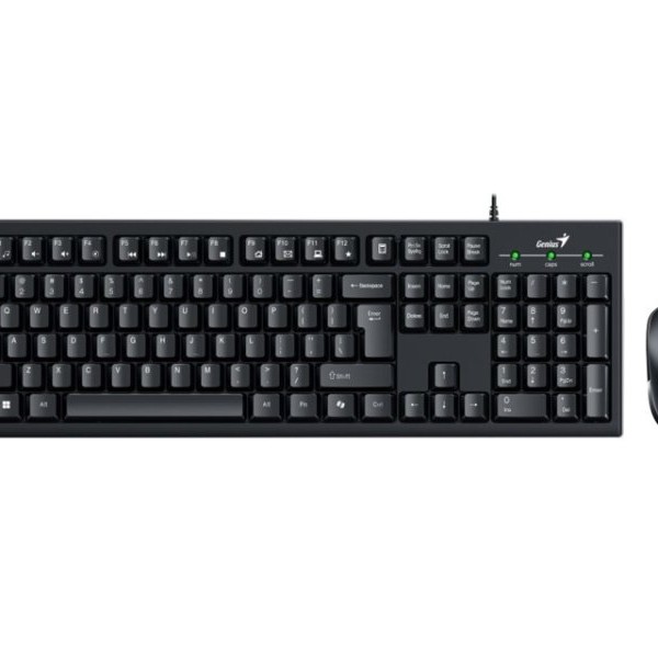 GENIUS KM-100SE USB YU crna tastatura+ USB crni miš