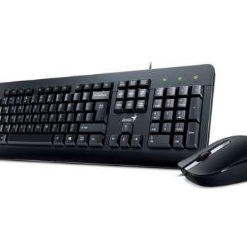 GENIUS KM-160 USB YU crna tastatura+ USB crni miš