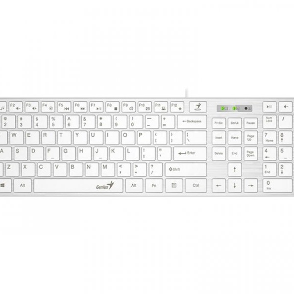 GENIUS SlimStar 126 USB US bela tastatura