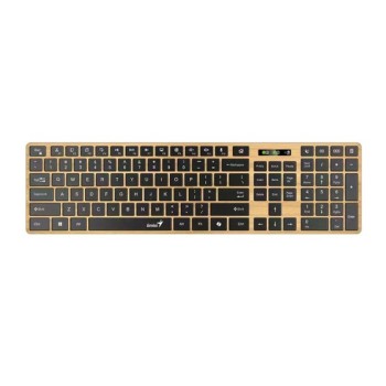 GENIUS Tastatura SlimStar 7250BT, AI, Pine Wood US wireless