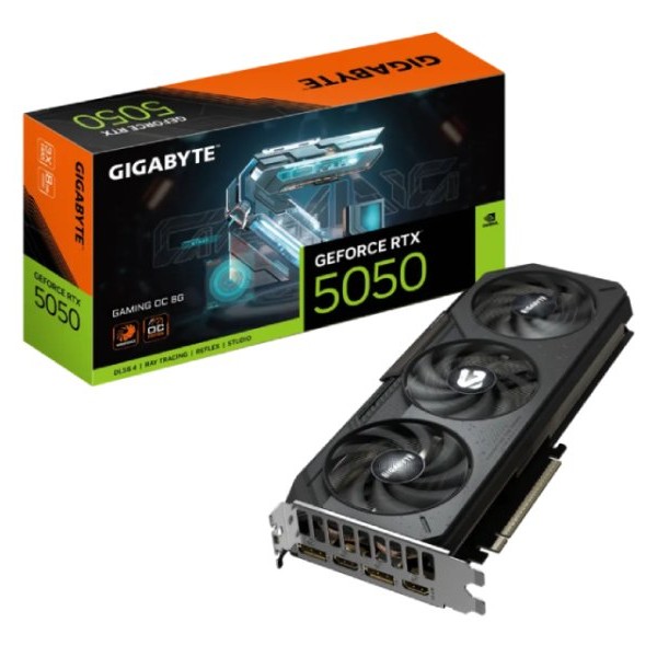 GIGABYTE NVidia GeForce RTX 5050 GAMING OC 8GB 128bit GV-N5050GAMING OC-8GD