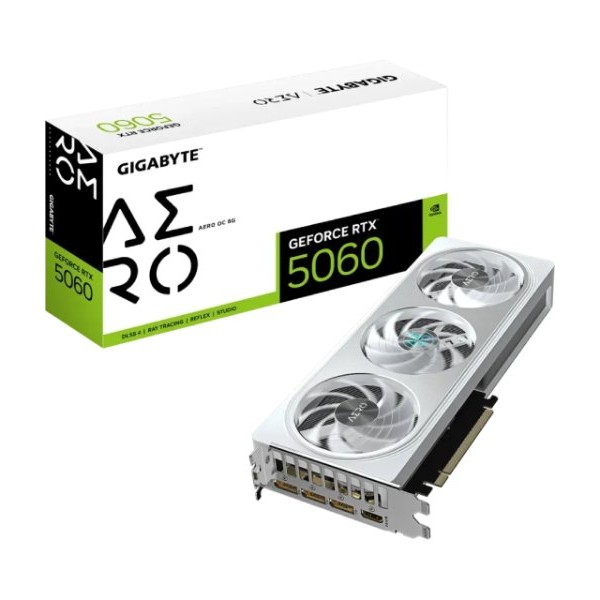 GIGABYTE NVidia GeForce RTX 5060 AERO 8GB 128bit GV-N5060AERO OC-8GD