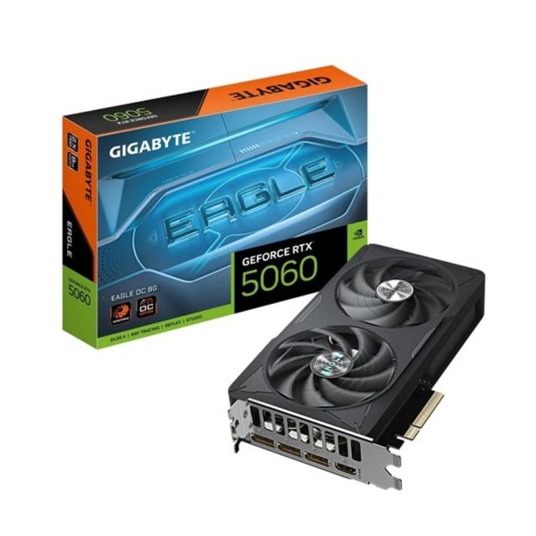 GIGABYTE NVidia GeForce RTX 5060 EAGLE OC 8G GDDR7 128-bit GV-N5060EAGLE OC-8GD