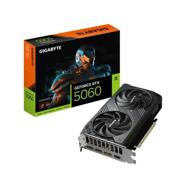 GIGABYTE NVidia GeForce RTX 5060 WINDFORCE MAX 8GB 128bit GV-N5060WF2MAX OC-8GD