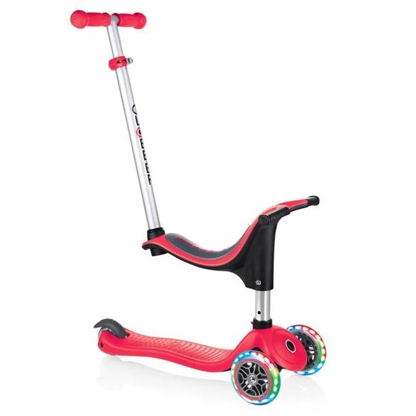 Globber GURALICA - TROTINET GO UP 4U1 EVO LIGHTS RED 452-102-2