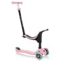 Globber GURALICA - TROTINET GO UP SPORTY LIGHTS PASTEL PINK 452-210-3
