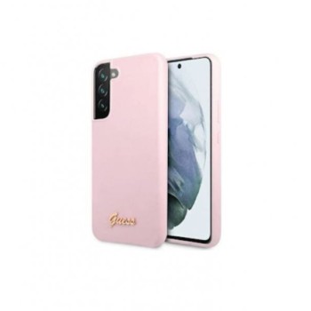 Guess Futrola za Samsung S22 Plus Lavender Script Metal Logo