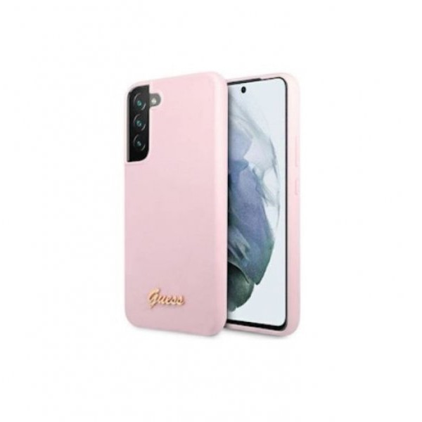 Guess Futrola za Samsung S22 Plus Lavender Script Metal Logo