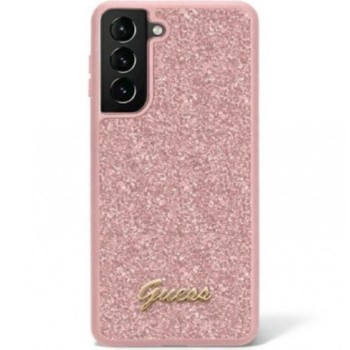 Guess Futrola za Samsung S23 Pink Glitter Script