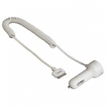HAMA Auto punjač za Apple iPhone 3G/3G S/4/4S i iPod, Beli, 115097