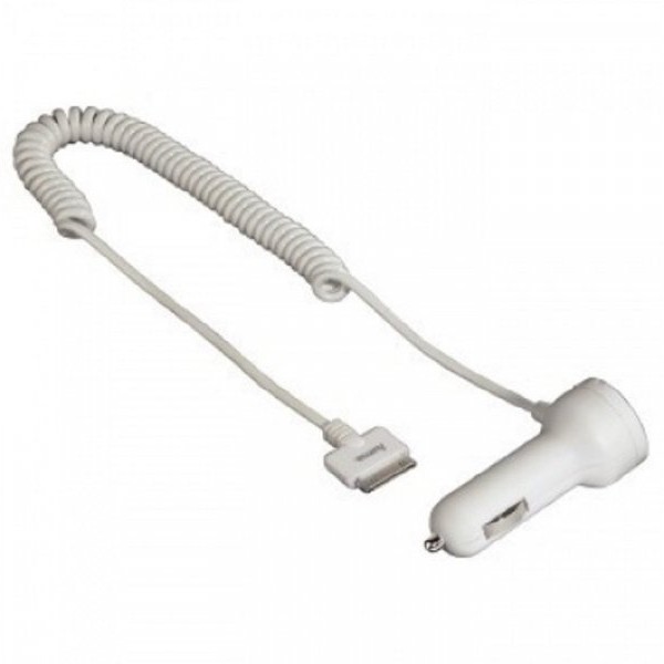 HAMA Auto punjač za Apple iPhone 3G/3G S/4/4S i iPod, Beli, 115097
