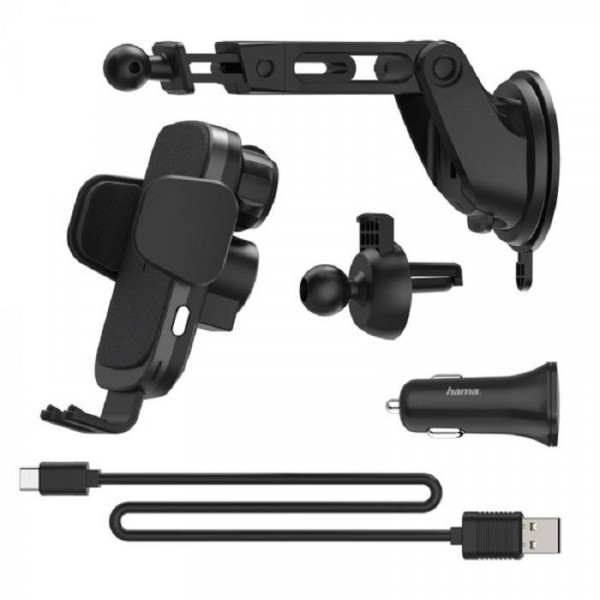HAMA ''FC10 Motion'' auto drzač+bezični punjač crni 188300