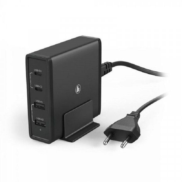 HAMA Stanica za punjenje 65W (2xPD USB-C, 2xUSB-A) 183376