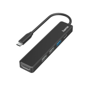HAMA USB-C HUB, 5 portova, 3 x USB-A, USB-C, HDMI