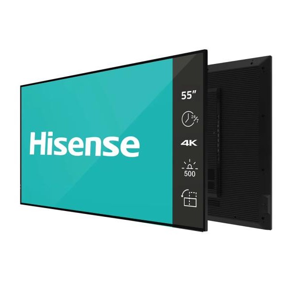Hisense 55” 55DM66D 4K UHD 500 nita Digital Signage Display - 24/7 Operation