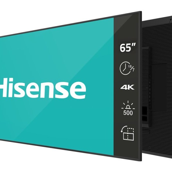 Hisense 65” 65GM50D 4K UHD 500 nita Digital Signage Display - 18/7 Operation