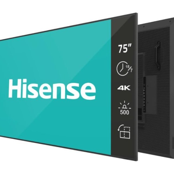 Hisense 75GM50D 4K UHD 500 nita Digital Signage Display - 18/7 Operation