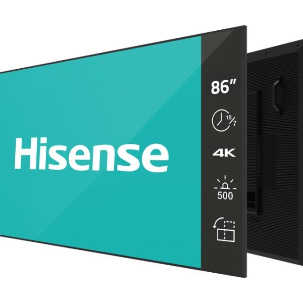 Hisense 86GM50D 4K UHD 500 nita Digital Signage Display - 18/7 Operation