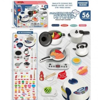 HK MINI Igračka kuhinjski set, 56 elemenata